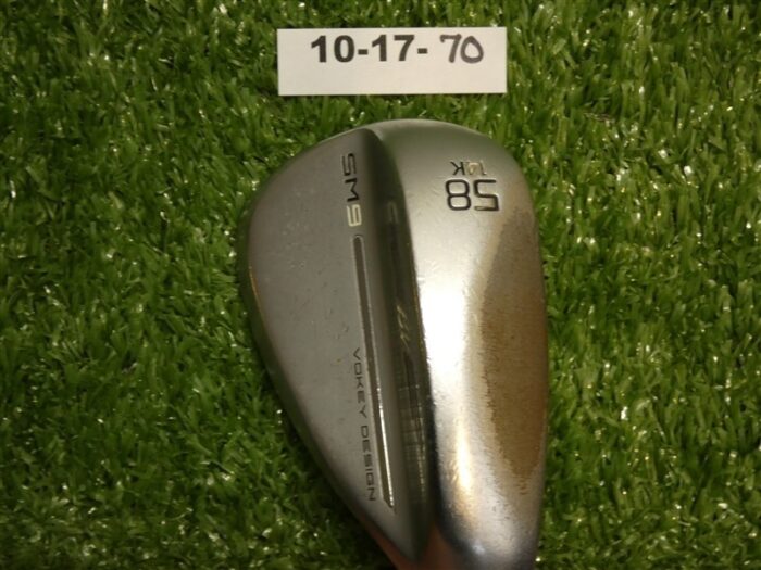 Titleist Vokey SM9 Tour Chrome 58* 14* Lob Wedge K Grind NS Pro 120 Stiff Steel