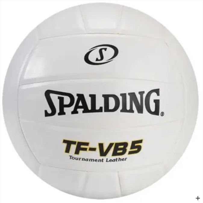 Spalding TF-VB5 Tournament Leather White Volleyball NFHS Official Size New