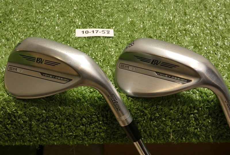 Titleist Vokey SM10 Tour Chrome 54/58* 12/8* Sand/Lob Wedge Set DG Steel