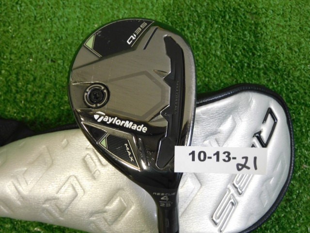 TaylorMade Qi35 Max 23* 4 Hybrid Rescue AirSpeeder 50 Regular with HC Excellent