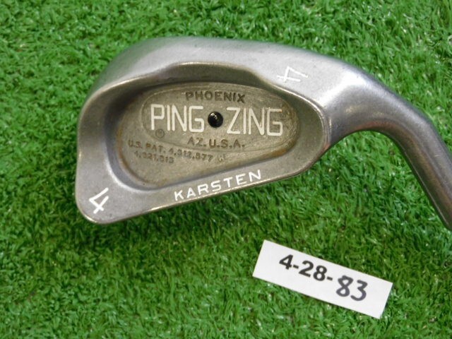 PING Zing 4 Iron Aldila Karsten 101 Regular Graphite Undersize Grip Black Dot