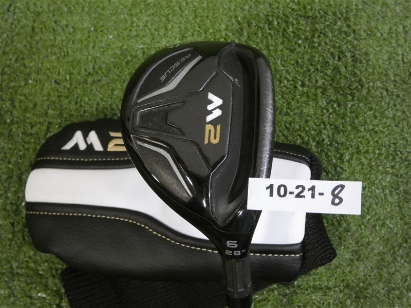 TaylorMade M2 28* 6 Rescue Hybrid REAX 55 M Senior Graphite with HC Excellent