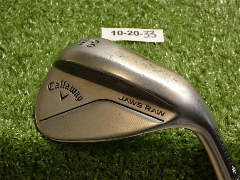 Callaway Jaws Raw Full Toe 60* 10* Lob Wedge J Grind KBS $-Taper Lite 105 Steel