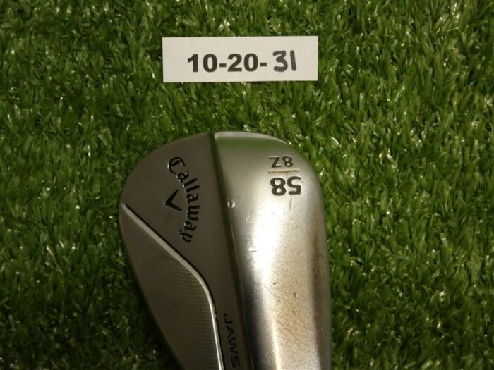 Callaway Jaws Raw Chrome 58* 8* Lob Wedge Z Grind DG Tour Spinner Steel