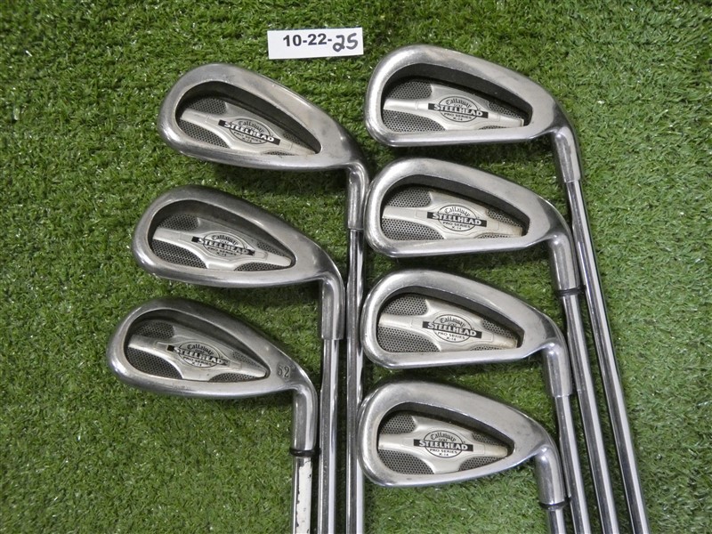 Callaway Steelhead X-14 Pro Series Irons 5-P & A Rifle Stiff Steel 1* Upright