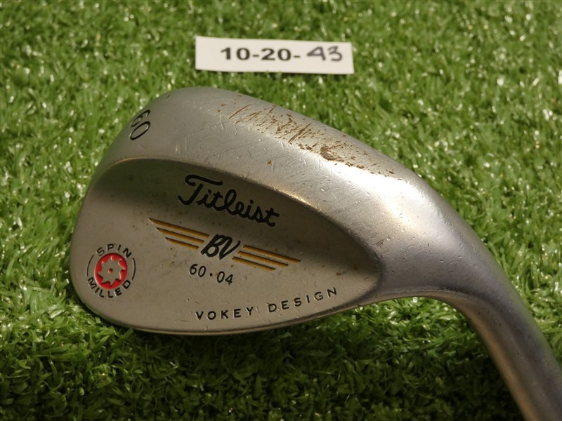 Titleist Vokey Spin Milled 2009 Chrome 60* 04* Lob Wedge Dynamic Gold Steel