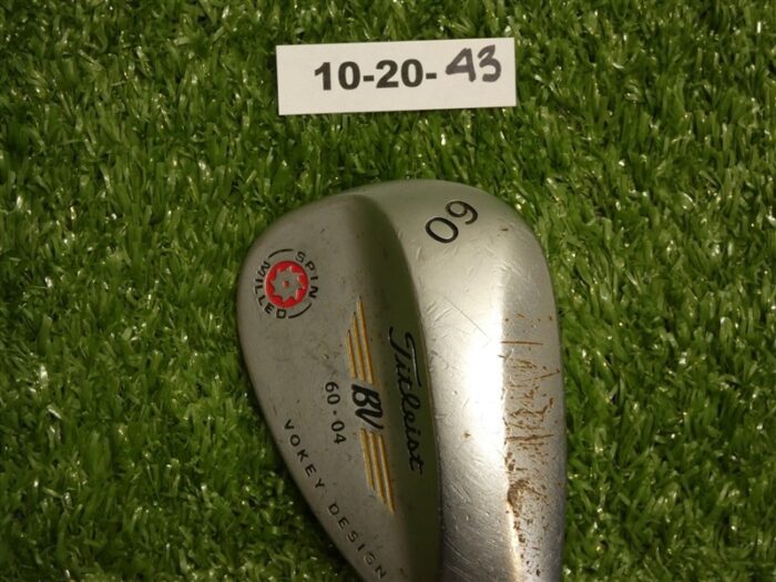 Titleist Vokey Spin Milled 2009 Chrome 60* 04* Lob Wedge Dynamic Gold Steel