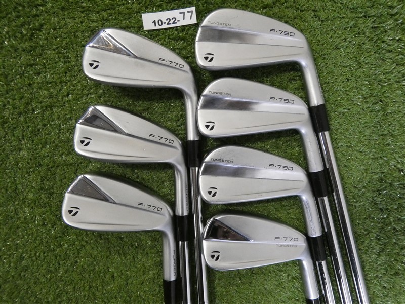 TaylorMade 2023 P790/P770 Forged Mixed Irons 4-P KBS Tour Stiff Steel Excellent