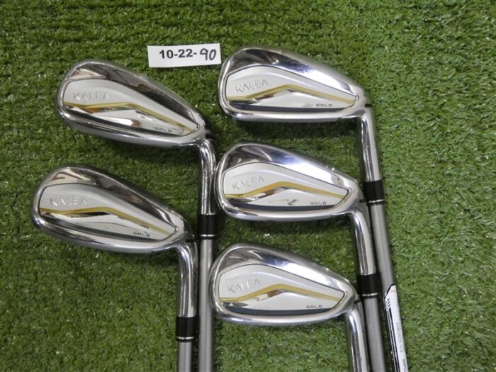 TaylorMade Kalea Gold Womens Combo Irons 6H, 7-P & S 40 Soft Ladies Graphite