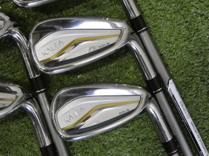 TaylorMade Kalea Gold Womens Combo Irons 6H, 7-P & S 40 Soft Ladies Graphite