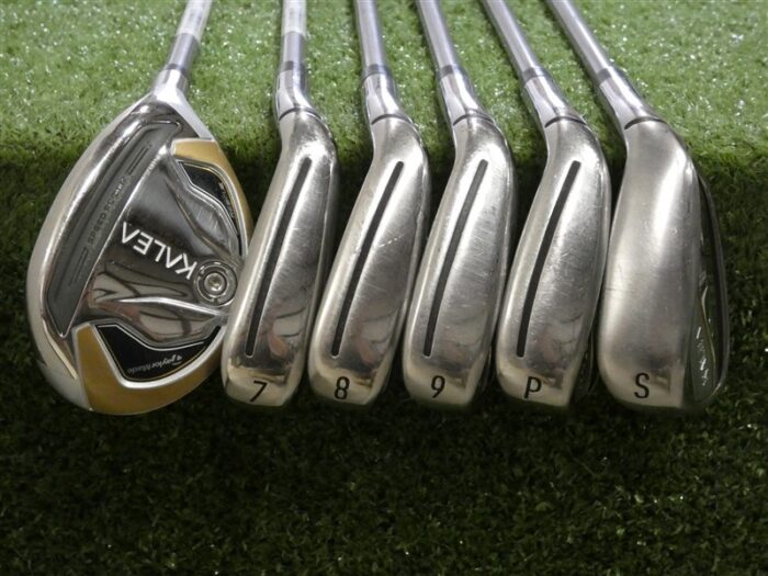 TaylorMade Kalea Gold Womens Combo Irons 6H, 7-P & S 40 Soft Ladies Graphite