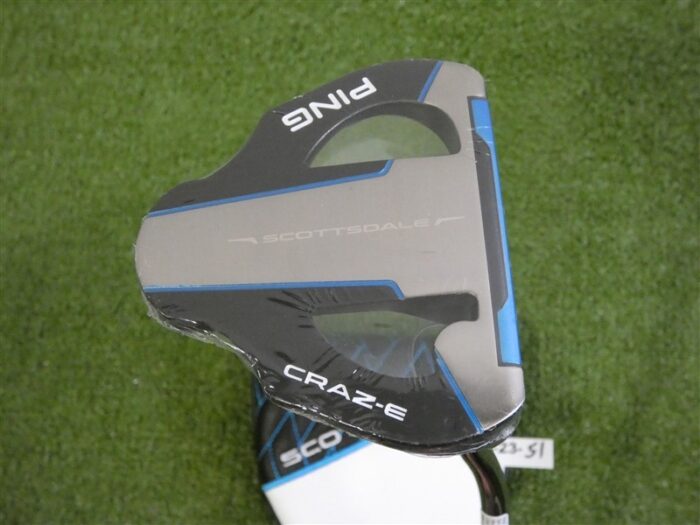 Ping 2025 Scottsdale Craz-E CB 37.75″ Straight Putter HC S Stroke Black Dot New
