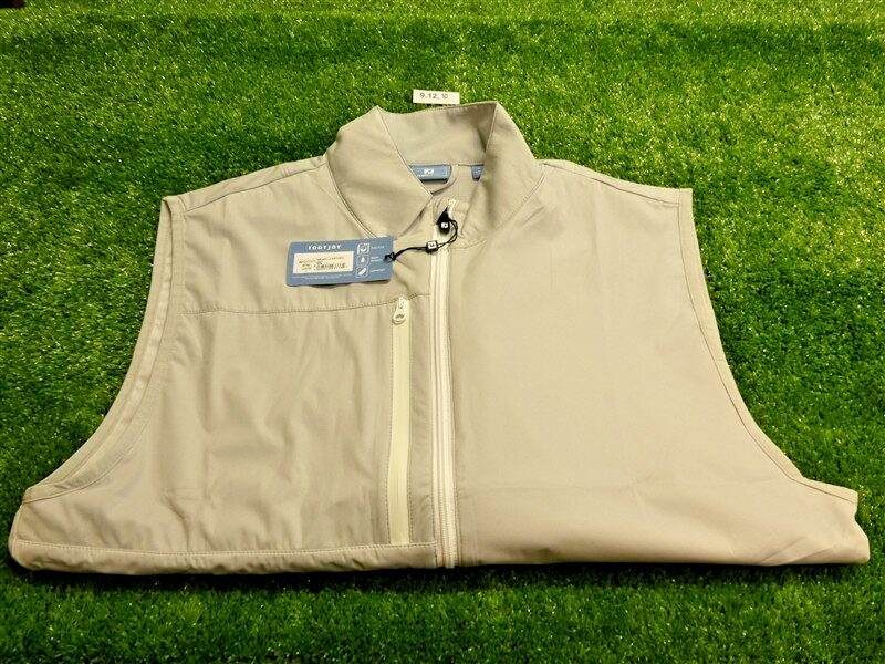 FootJoy Mens TempoSeries Lightweight Softshell Golf Vest Silver Large 37744