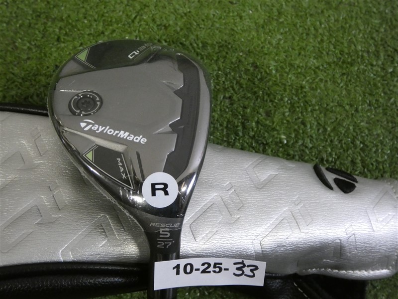 TaylorMade 2025 Qi35 Max 27* 5 Hybrid Rescue AirSpeeder 50 Regular with HC New