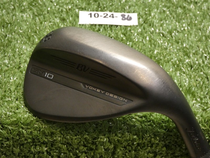 Titleist Vokey SM10 Jet Black 58* 12* Lob Wedge D Grind Dynamic Gold Steel