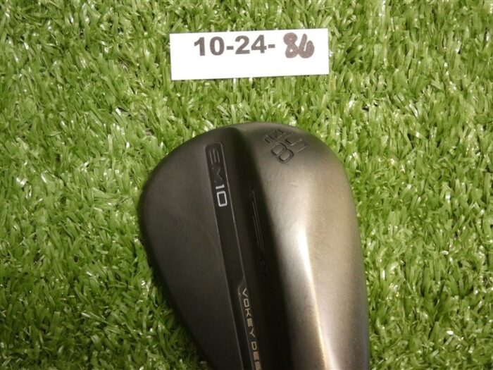 Titleist Vokey SM10 Jet Black 58* 12* Lob Wedge D Grind Dynamic Gold Steel