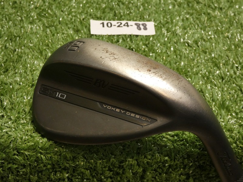 Titleist Vokey SM10 Jet Black 60* 14* Lob Wedge K Grind Dynamic Gold Steel
