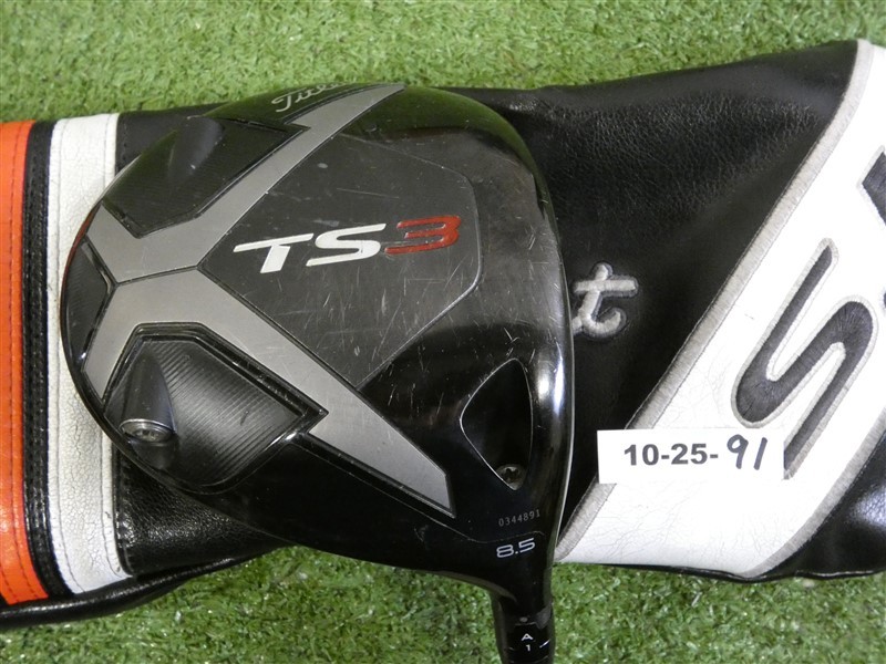 Titleist TS3 8.5* Driver Riptide CB 60g 6.0 Stiff with HC & 12g Draw/Fade Weight