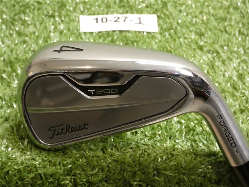 Titleist 2021 T200 Forged 4 Iron AMT Black S300 Stiff Steel Excellent