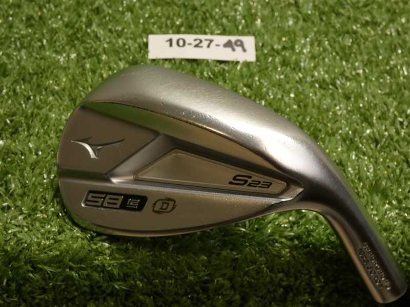 Mizuno S23 Forged Satin Chrome 58* 12* Lob Wedge D Grind KBS Hi-Rev Steel