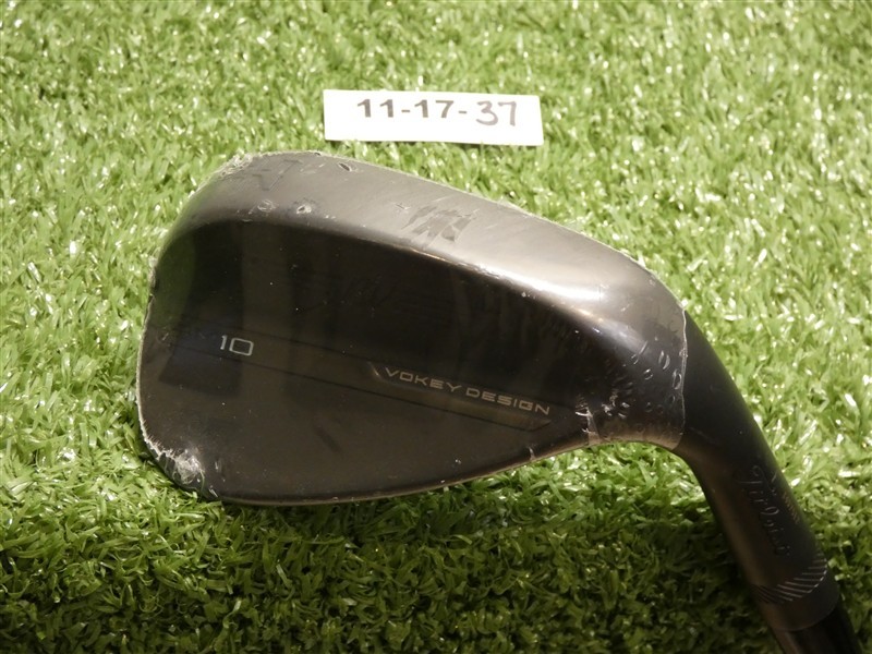 Titleist Vokey SM10 Jet Black 52* 12* Gap Wedge F Grind Dynamic Gold Steel New