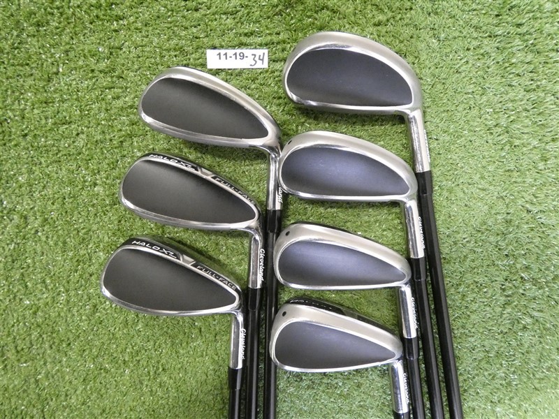 Cleveland Halo XL Full-Face Irons 5-P & G Helium Nanocore 60 F2 Senior Graphite