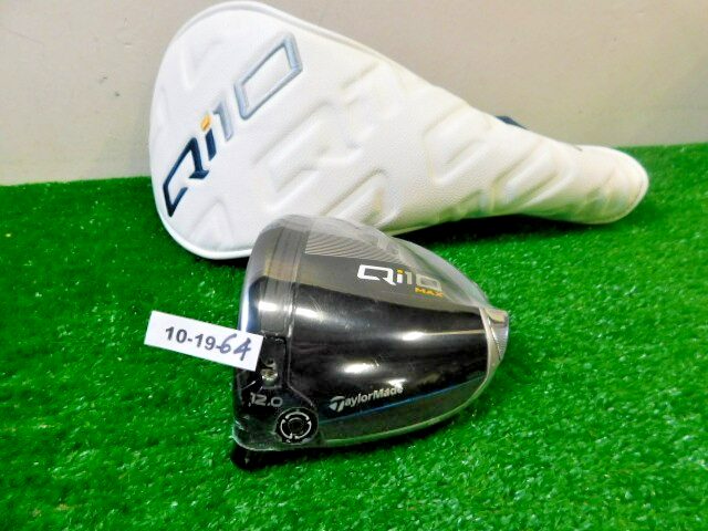 TaylorMade Qi10 Max 12* Driver HEAD ONLY  Left-Hand  With Cover NEW