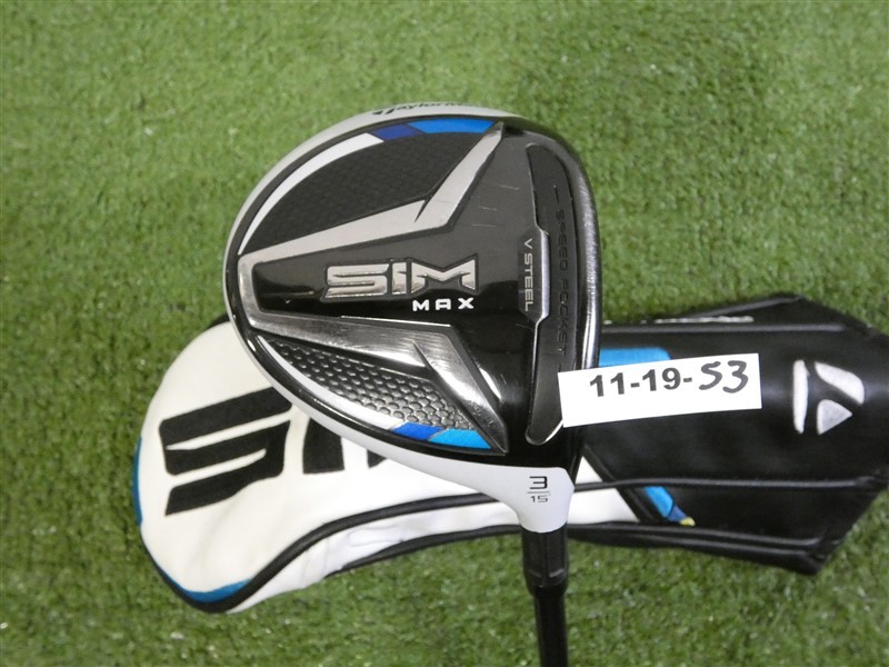 TaylorMade SIM Max 15* 3 Wood Ventus Blue 5 Regular Graphite w SIM2 HC Mid 43.5″