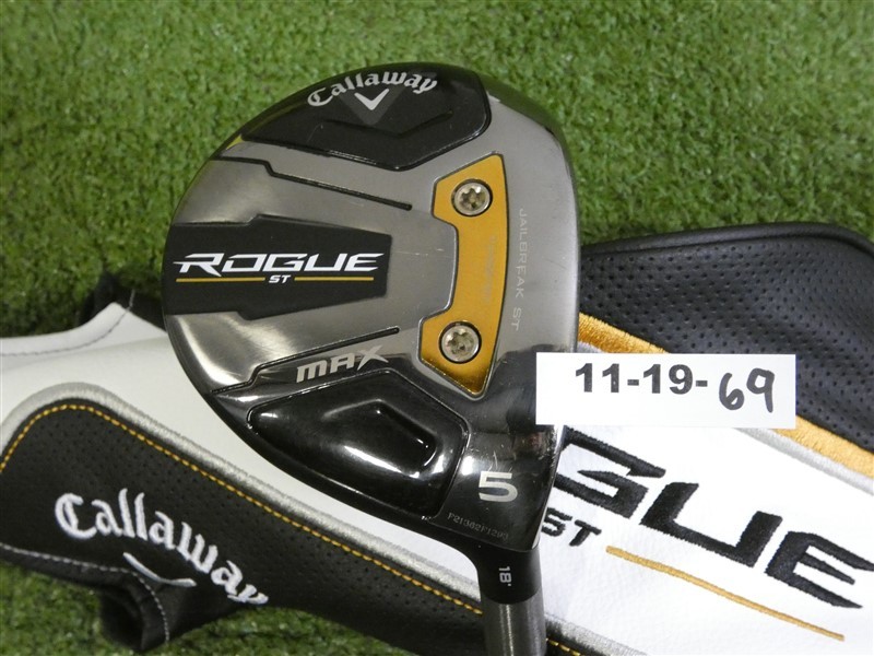 Callaway Rogue ST Max 18* 5 Wood Tensei AV 75 Stiff Graphite with HC Excellent