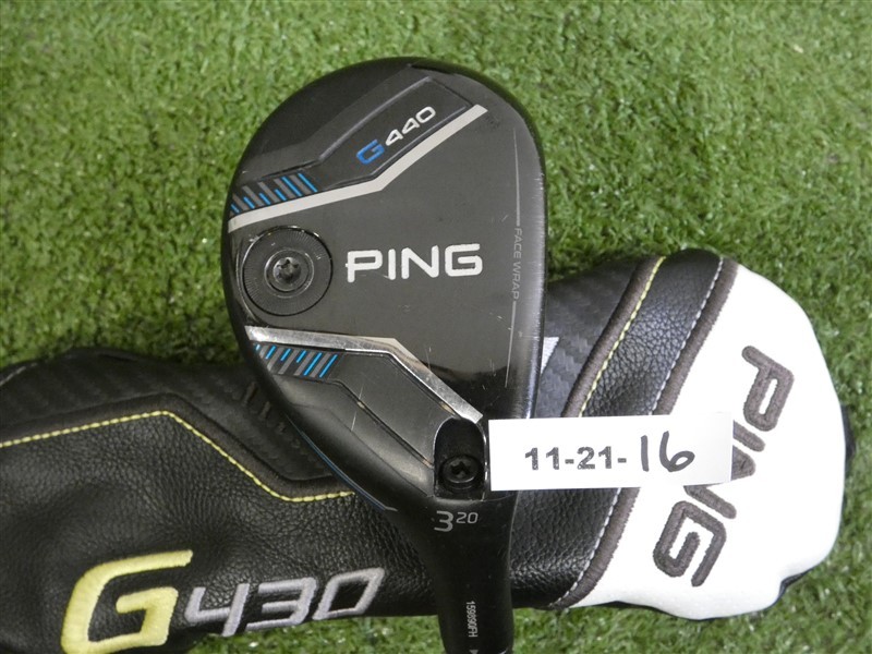 PING G440 20* 3 Hybrid Rescue Alta CB 70 Stiff Graphite with G430 Headcover