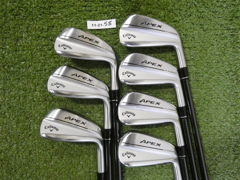 Callaway Apex Ti Fusion Plated Irons 5-A Recoil HDC 80 Regular Graphite Mint