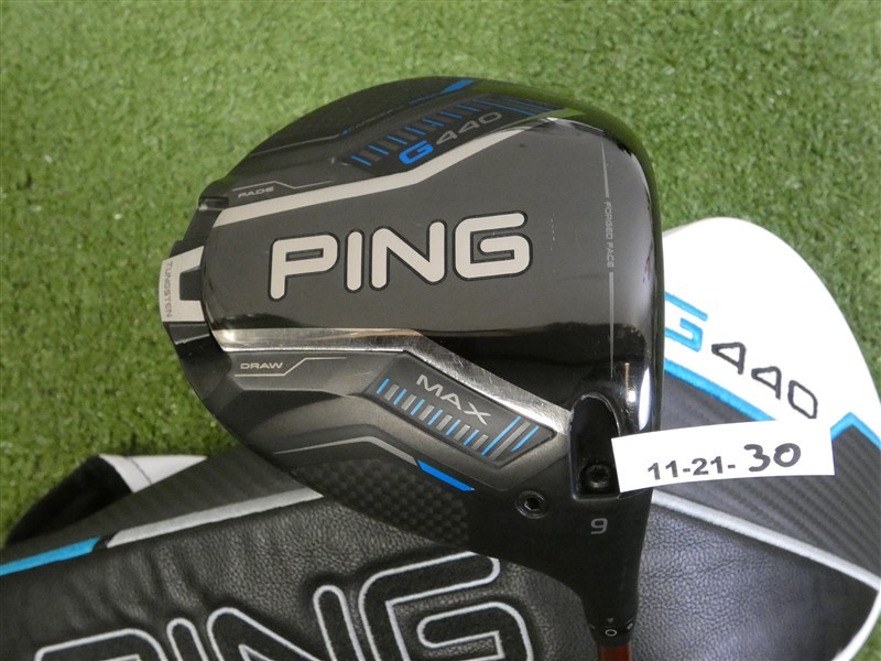 PING G440 Max 9* Driver Denali Red 60g 5.5 Regular Graphite with Headcover