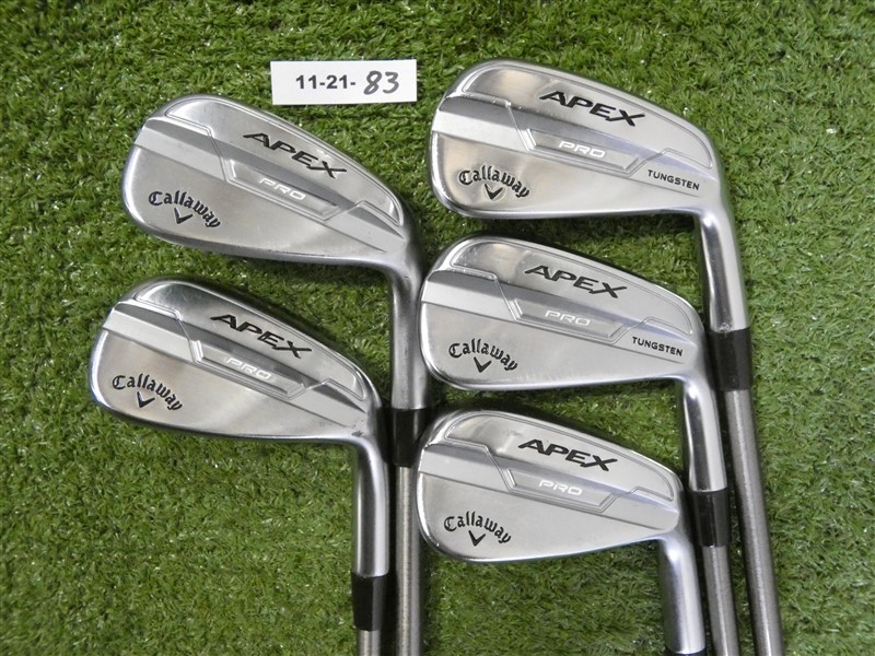 Callaway Apex Pro 21 Forged Irons 6-P SteelFiber i110 Stiff Graphite
