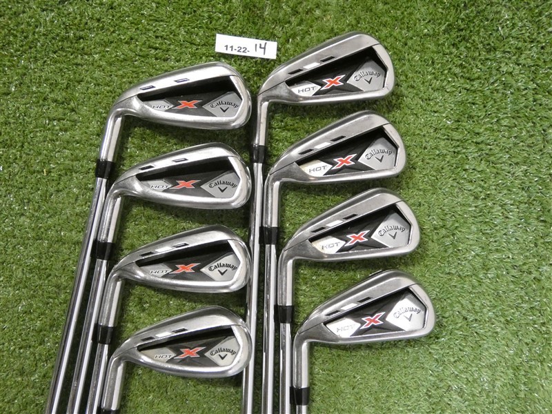 Callaway X Hot Left Hand Irons 4-P & A SpeedStep 85 Regular Steel