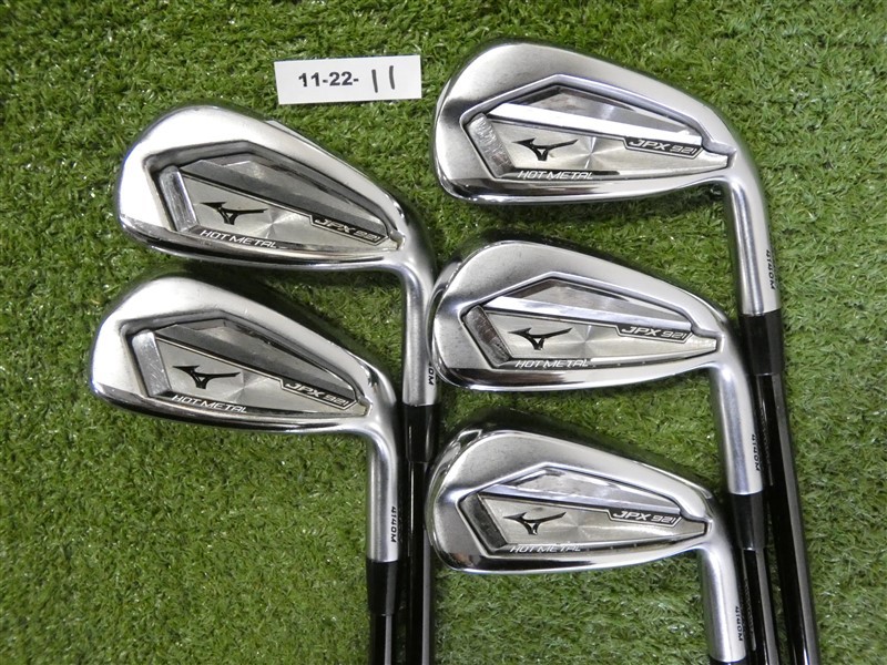 Mizuno JPX 921 Hot Metal Irons 5-9 (No P) KBS $-Taper Lite Blk 95 Regular Steel