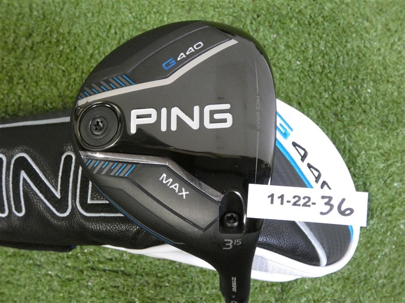 PING G440 Max 15* 3 Wood Alta Quick 35g Senior w HC & Undersize Grip 43.75″ Mint