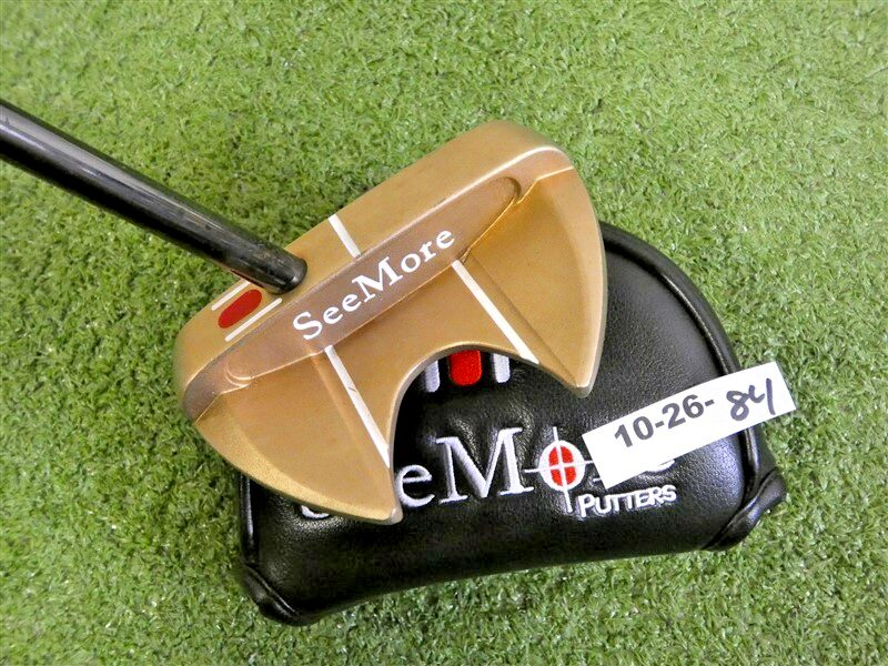 SeeMore 2025 Bronze Model T Straight 35″ Putter with Headcover Excellent