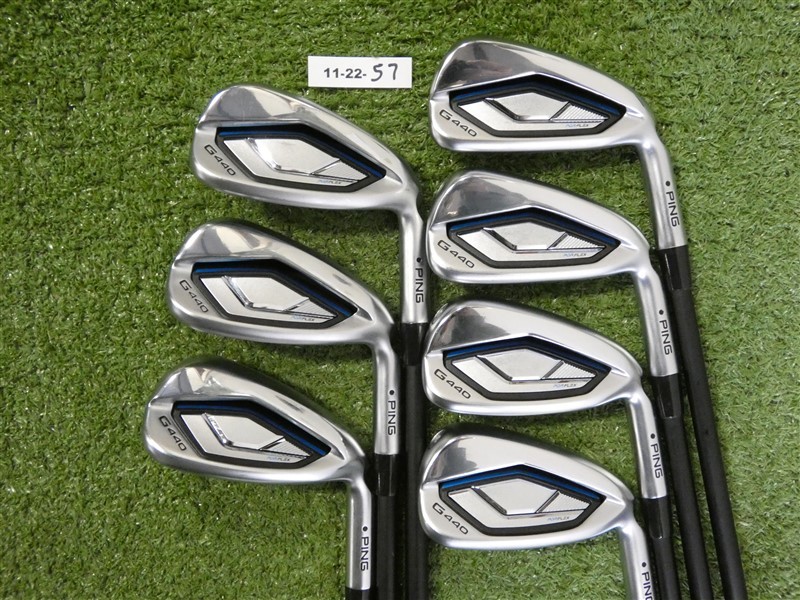 PING G440 Irons 6-W, U & 52* Alta CB Senior Graphite Black Dot Excellent