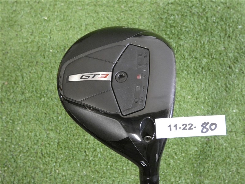 Titleist GT3 15* 3 Wood HZRDUS Black 5G 70g 6.0 Stiff Graphite