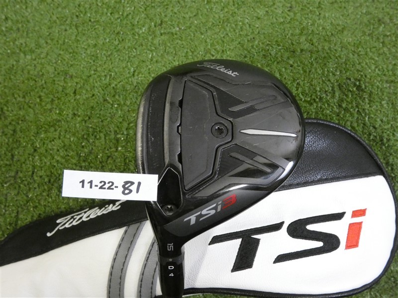 Titleist TSi3 15* Left Hand 3 Wood HZRDUS Smoke RDX 60g 6.0 Stiff with HC Mid