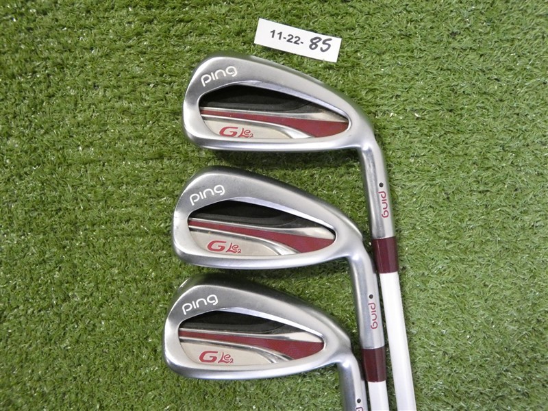 PING G Le2 Womens Irons 7-9 (No P Wedge) ULT 240 Lite Ladies Graphite Black Dot