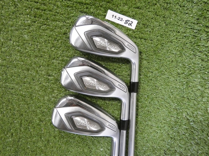 Titleist T400 Irons 7-9 (No P Wedge) Fubuki MV 55 Regular Graphite Excellent