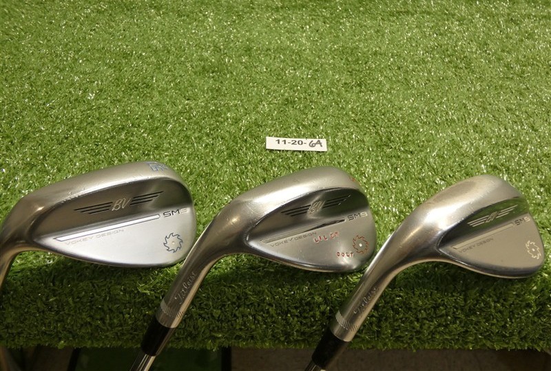 Titleist Vokey SM9 WedgeWorks Left Hand 50/54/58 Gap/Sand/Lob Wedge Set DG Steel