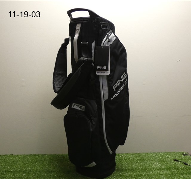 Ping Hoofer Lite Mens 4-Way Carry Stand Golf Bag Black/Grey New