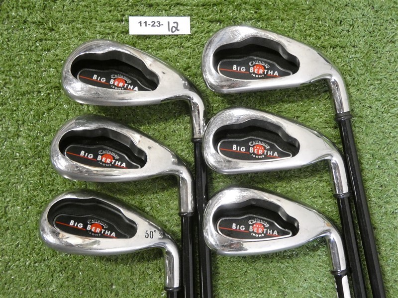 Callaway Big Bertha Irons 6-10 & W RCH 75 Regular Graphite