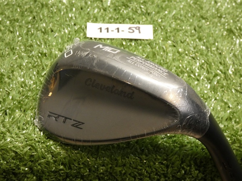 Cleveland RTZ ZipCore Black Satin 60* 10* Lob Wedge Mid DG Spinner Steel New