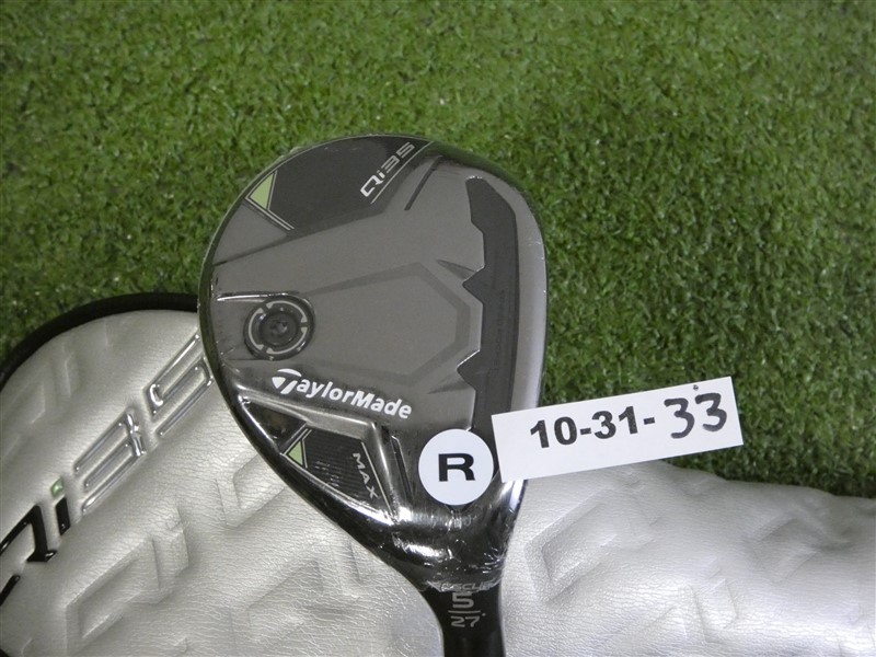 TaylorMade 2025 Qi35 Max 27* 5 Hybrid Rescue AirSpeeder 50 Regular with HC New