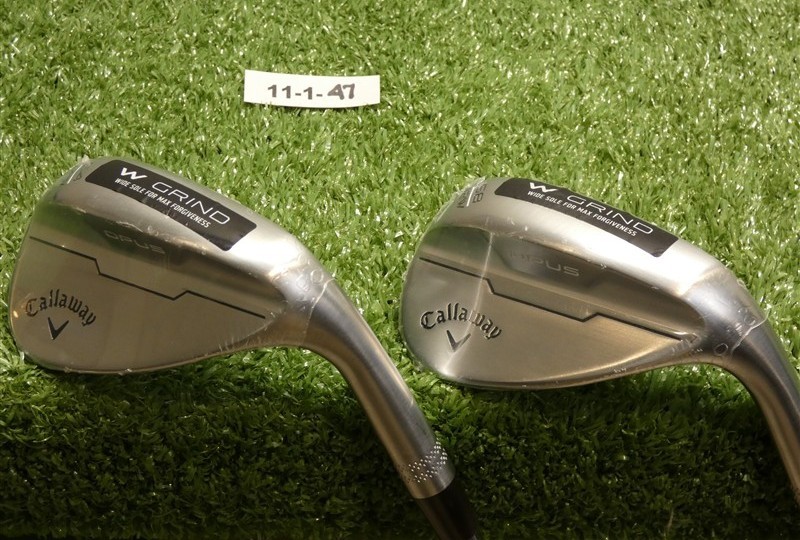 Callaway Opus Brushed Chrome 54/58* 14/12* Sand/Lob Wedge Set DG 115 Steel New