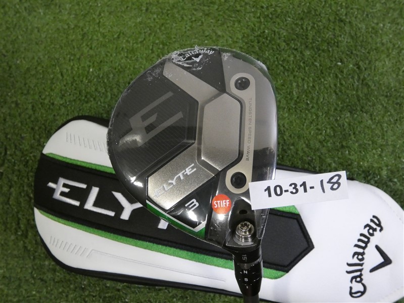 Callaway 2025 Elyte 15* 3 Wood Denali Charcoal 60g 6.0 Stiff Graphite w HC New