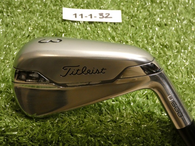 Titleist U500 20* 3 Utility Iron HZRDUS Smoke 90g 6.5 Extra Stiff Graphite